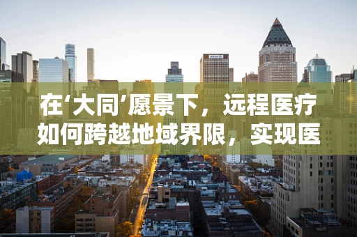 在‘大同’愿景下，远程医疗如何跨越地域界限，实现医疗资源均衡？