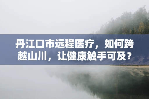 丹江口市远程医疗，如何跨越山川，让健康触手可及？