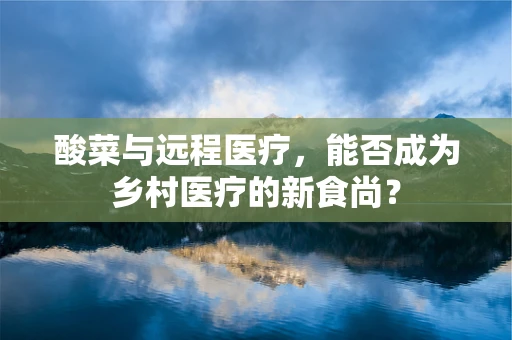 酸菜与远程医疗，能否成为乡村医疗的新食尚？