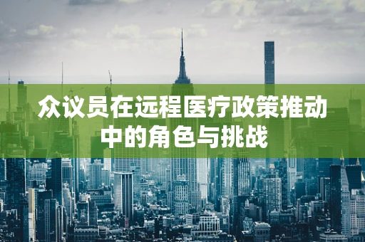 众议员在远程医疗政策推动中的角色与挑战
