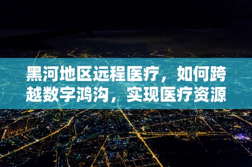 黑河地区远程医疗，如何跨越数字鸿沟，实现医疗资源均衡？