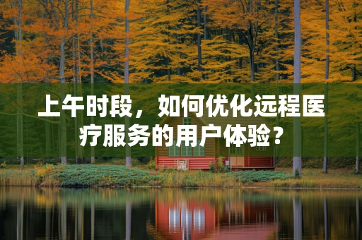 上午时段，如何优化远程医疗服务的用户体验？