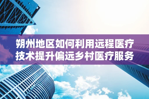 朔州地区如何利用远程医疗技术提升偏远乡村医疗服务质量？