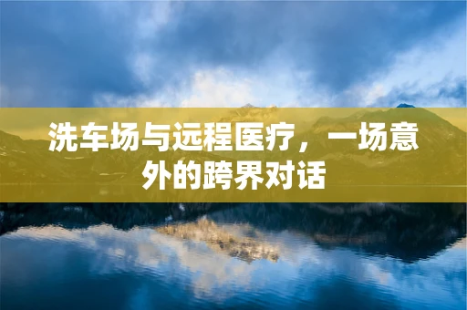 洗车场与远程医疗，一场意外的跨界对话