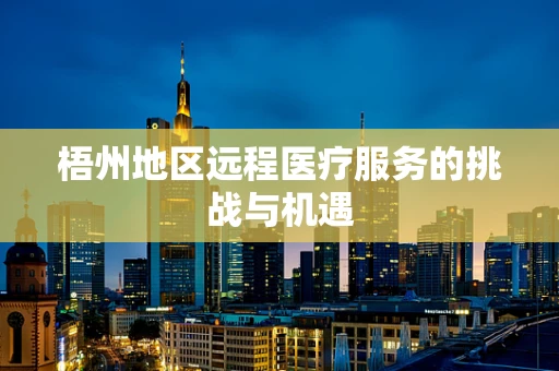 梧州地区远程医疗服务的挑战与机遇