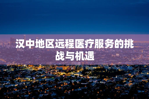 汉中地区远程医疗服务的挑战与机遇