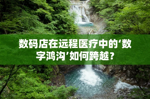 数码店在远程医疗中的‘数字鸿沟’如何跨越？