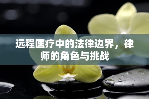远程医疗中的法律边界，律师的角色与挑战