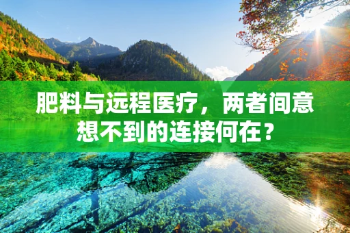肥料与远程医疗，两者间意想不到的连接何在？
