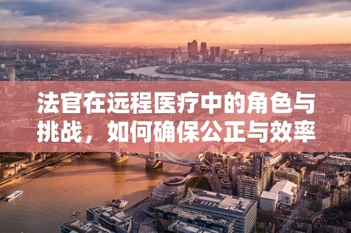法官在远程医疗中的角色与挑战，如何确保公正与效率的平衡？