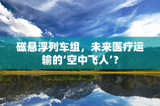 磁悬浮列车组，未来医疗运输的‘空中飞人’？