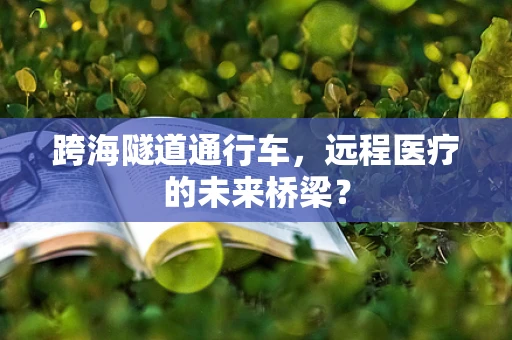 跨海隧道通行车，远程医疗的未来桥梁？