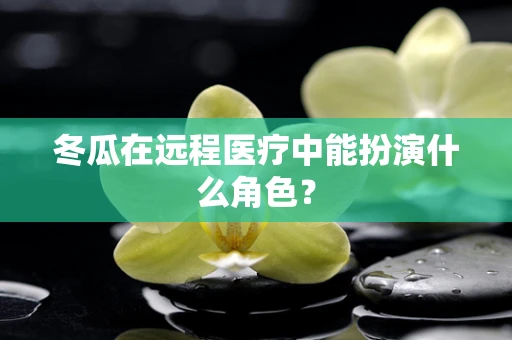 冬瓜在远程医疗中能扮演什么角色？