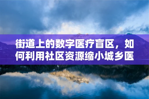 街道上的数字医疗盲区，如何利用社区资源缩小城乡医疗鸿沟？