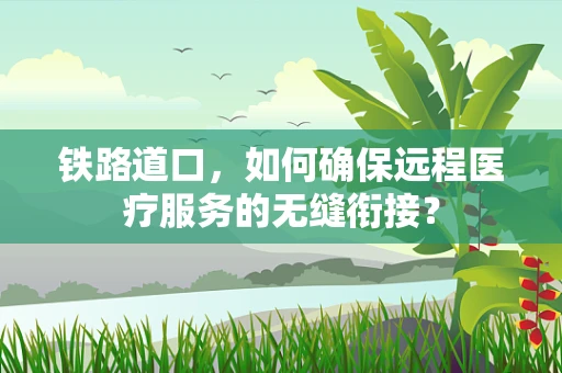 铁路道口，如何确保远程医疗服务的无缝衔接？