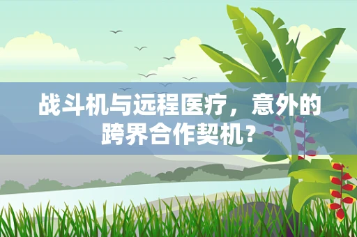 战斗机与远程医疗，意外的跨界合作契机？
