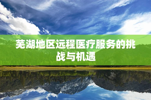 芜湖地区远程医疗服务的挑战与机遇