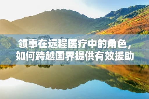 领事在远程医疗中的角色，如何跨越国界提供有效援助？