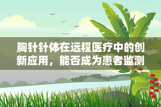 胸针针体在远程医疗中的创新应用，能否成为患者监测的新利器？