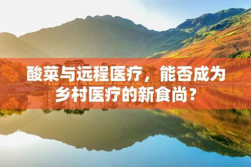酸菜与远程医疗，能否成为乡村医疗的新食尚？