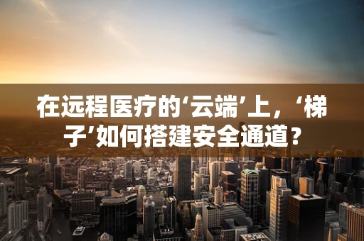 在远程医疗的‘云端’上，‘梯子’如何搭建安全通道？