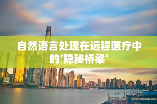 自然语言处理在远程医疗中的‘隐秘桥梁’