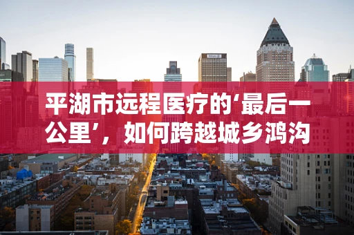 平湖市远程医疗的‘最后一公里’，如何跨越城乡鸿沟？
