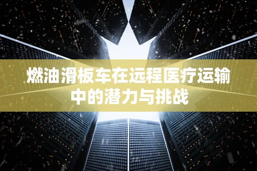 燃油滑板车在远程医疗运输中的潜力与挑战