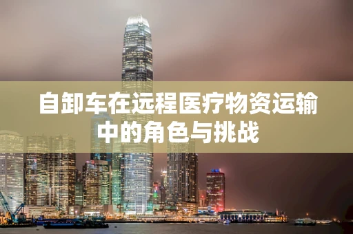 自卸车在远程医疗物资运输中的角色与挑战