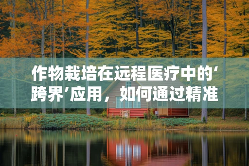 作物栽培在远程医疗中的‘跨界’应用，如何通过精准农业提升医疗资源分配？