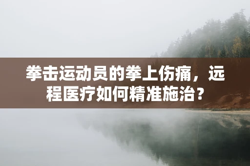 拳击运动员的拳上伤痛，远程医疗如何精准施治？