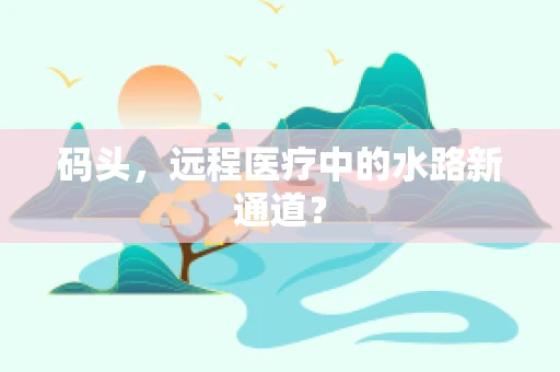 码头，远程医疗中的水路新通道？
