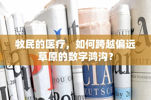 牧民的医疗，如何跨越偏远草原的数字鸿沟？